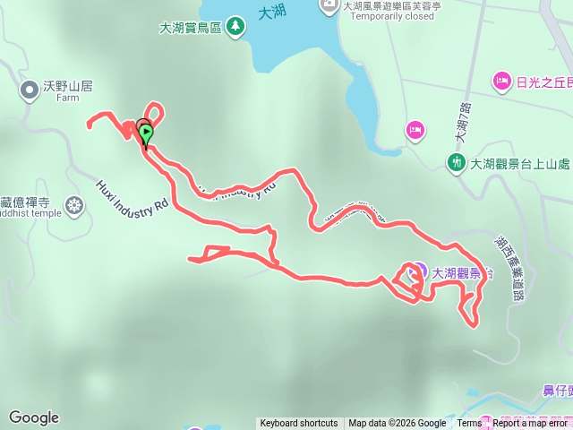 大湖庄山-觀景平台環走