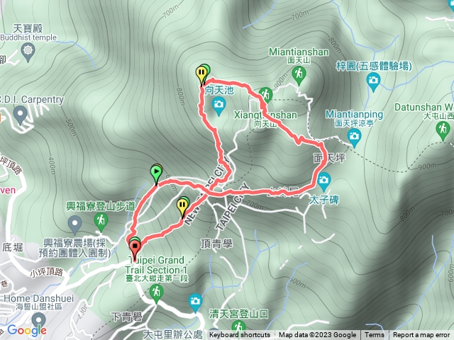 興福寮18-2~向天池~向天池山~向天山~火燒山~興福寮