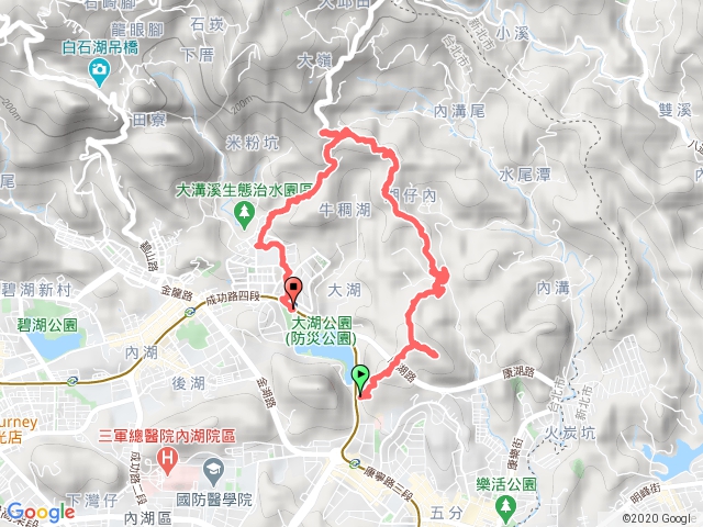 成功路五段  康樂山 牛稠尾山 大湖街 大湖捷運站