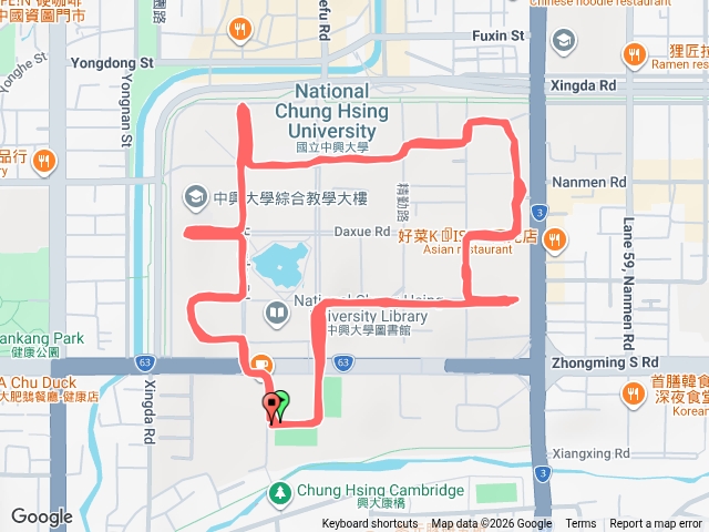 興大慢跑（Yi）繼續轉動直到最後一秒鐘