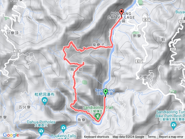 周館長上學路-猴硐古道連走  三貂嶺-碩仁國小-獅子嘴山-烏塗窟山-烏塗窟古道-中坑古道-百年土地公廟-周館長上學路-周家百年古厝-柴寮古道-瑞三本礦-礦工宿舍-猴硐