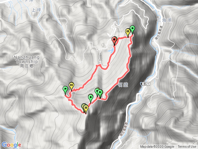 三角湖向天湖山光高天山大O走