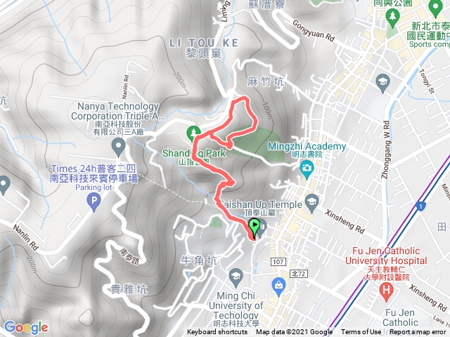 頂泰山巖-山頂公園-瓊仔湖福德宮