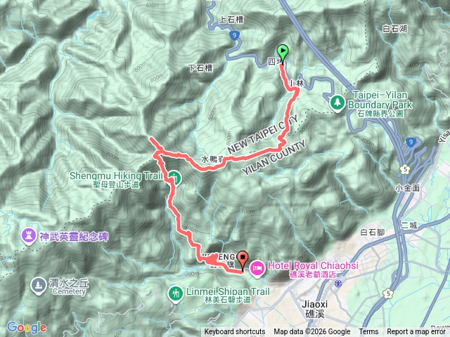 四堵溪畔古道-後湖子山-竹仔崙山-三角崙山東南峰-三角崙山-五峰旗預覽圖