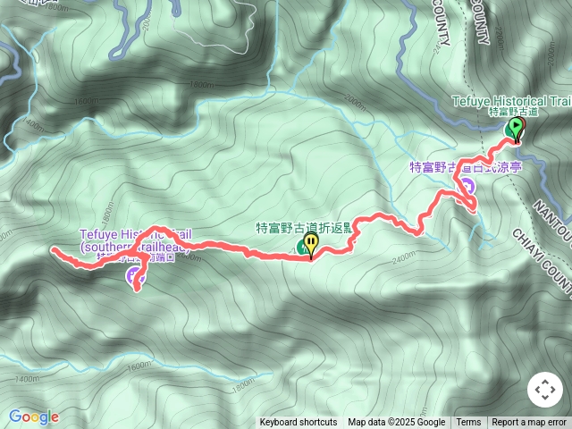 特富野古道a進a出梯子板山