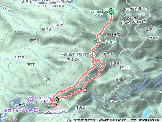 雲嘉五連峰縱走