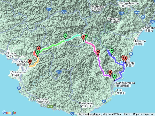 熊野古道中邊路完全踏破、雙朝聖20250614～22