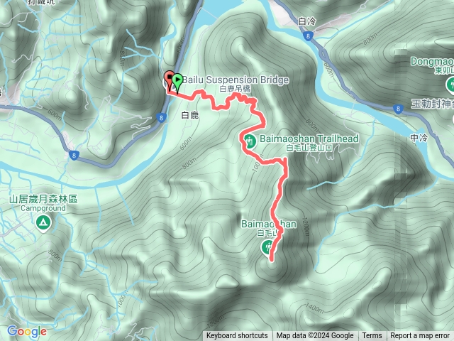 20241228谷關七雄白毛山
