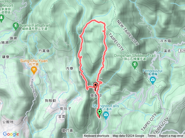 荷蘭古道-高頂山-北五指山-內雙溪古道預覽圖