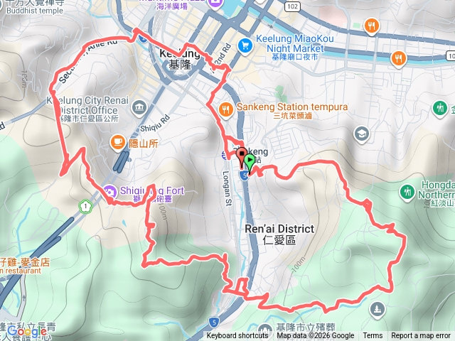 基隆紅淡山～劉銘傳隧道預覽圖