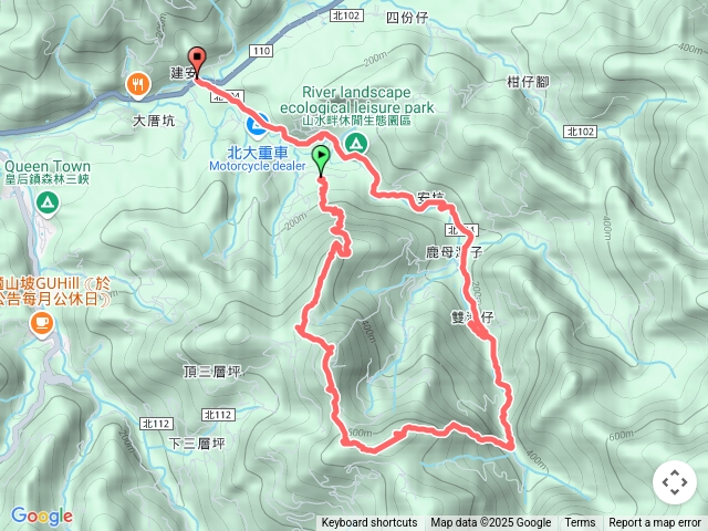 三峽建安麒麟山-竹崙山-雙港子山峰群環繞