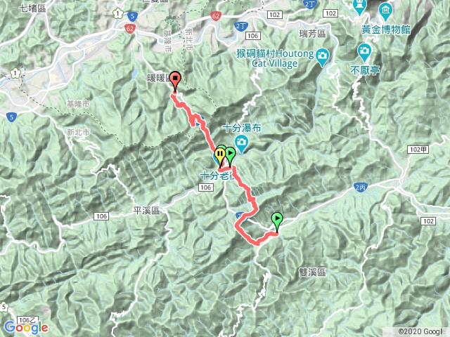 淡蘭中路柑腳>暖暖(暖冬峽谷)