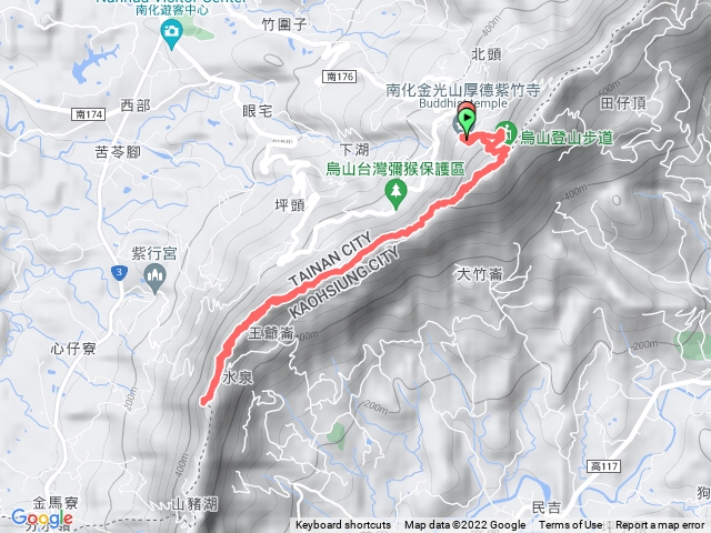南化紫竹寺到王爺崙山