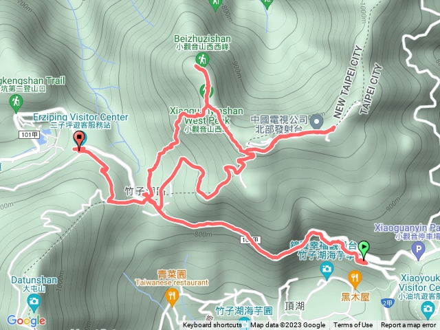 小觀音步道Y型路線