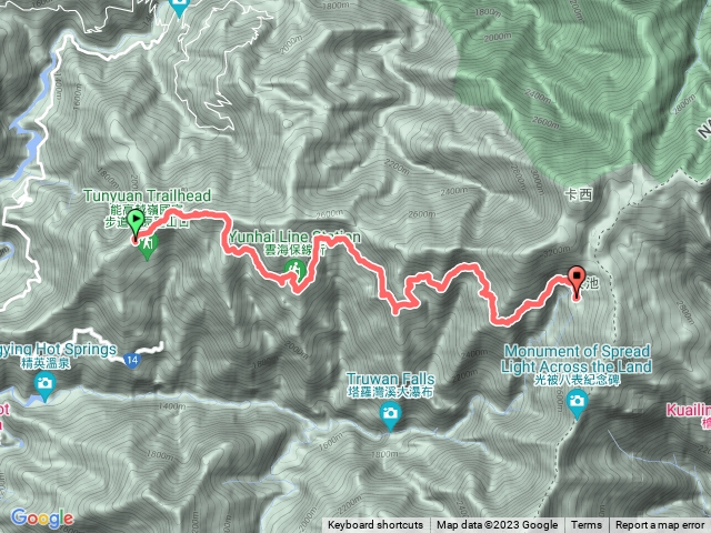 登山口到天池山莊預覽圖