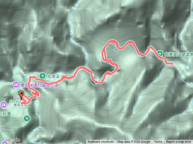 北港溪峽谷溫泉步道預覽圖