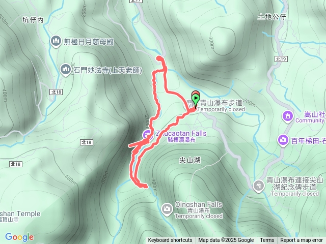 青山瀑布溯溪預覽圖