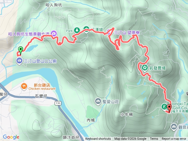 咬人狗三汀山埤頭山鴻禧高爾夫球場預覽圖