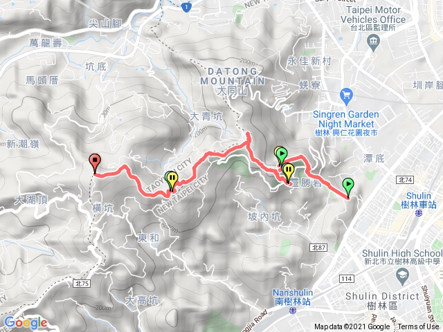 大同山登山步道-櫻花林步道-青龍嶺-大棟山