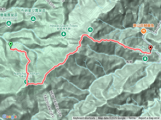 2025-01-04  南北插天山 林望眼山 縱走預覽圖