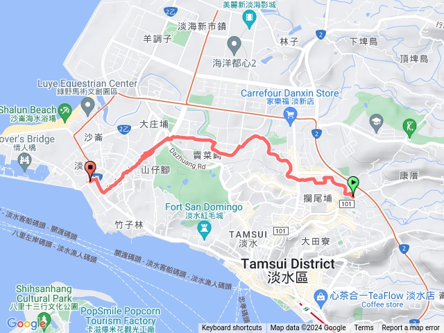 公司田溪步道：福德宮～漁人碼頭