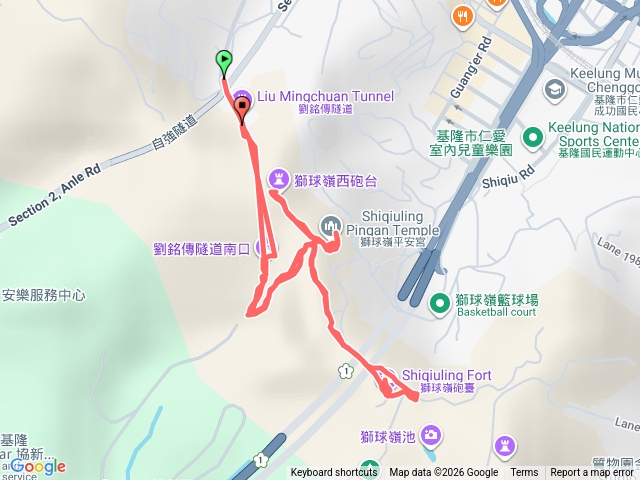 2026.01.10劉銘傳隧道之獅球嶺北西峰
