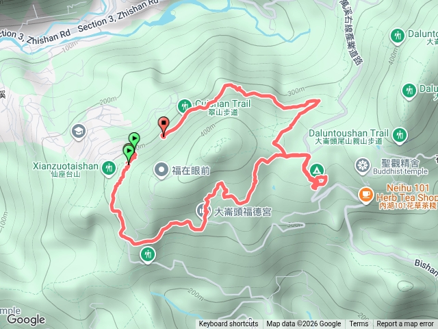 中社路-舉重石-土地公-打印台-露營場-長壽坡-翠山步道預覽圖