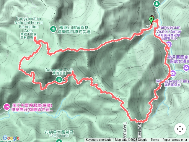 滿月圓東眼山來回