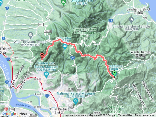 風櫃嘴~擎天崗~冷水坑~七星山~二子坪~清天宮