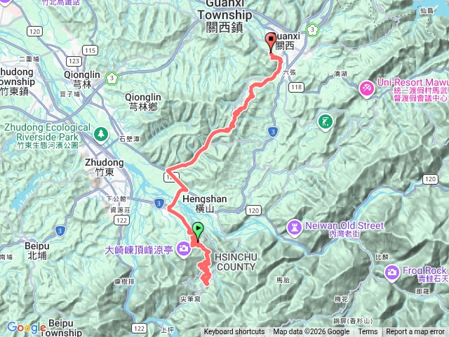 琳-樟之細路第二大段-關西到北埔預覽圖