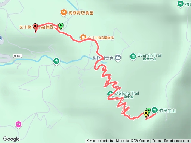 竹子尖山步道（梅龍步道到三角點原路往返）預覽圖