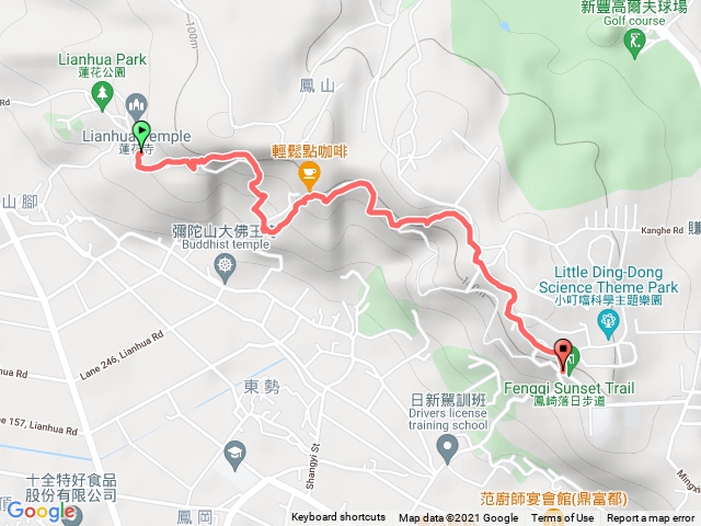 鳳崎落日登山登山步道