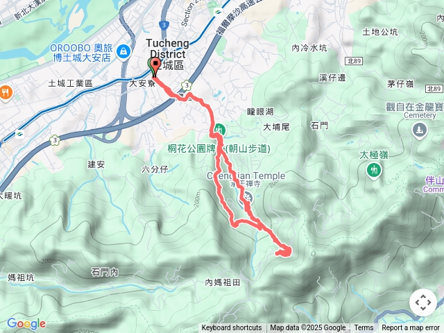 永寧捷運站到土城桐花公園