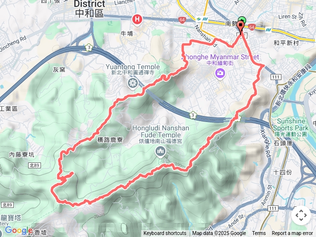 南勢角山，圓通寺O繞