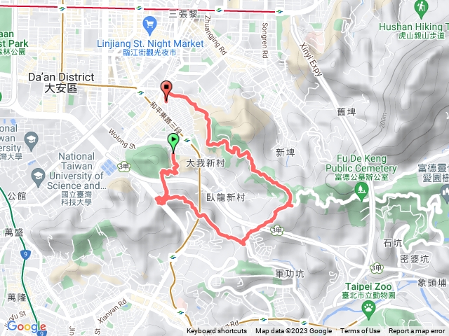 2H環中埔山：富陽公園>崇德街土地公
