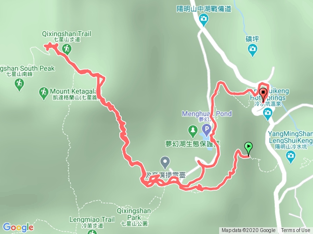 冷水坑上夢幻湖停車場下