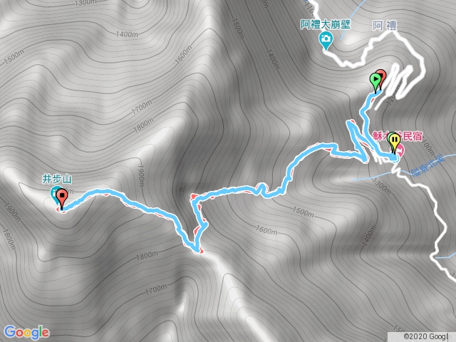 井步山(原地折返)