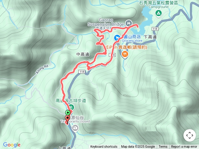 桃園復興高遶溪古圳步道來回