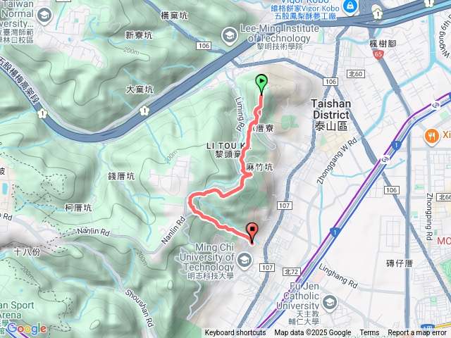 崎頭步道瓊仔湖步道尖凍山來回預覽圖