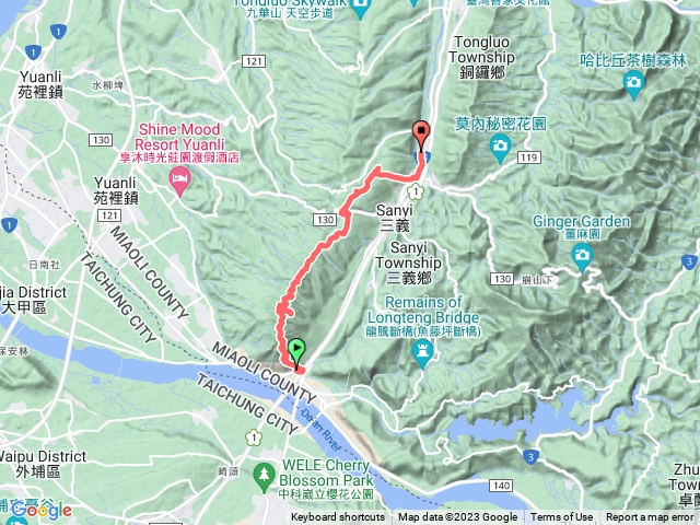 苗栗三義^_^：火炎山縱走慈濟茶園［🚂台中泰安駅→🚌839公車→火炎山登山口→南火炎山→火炎山→火炎山北稜→電視發射台→慈濟山（慈濟茶園）→大衍茂山（三義山）→🚂苗栗三義駅］【By 🚂火車】