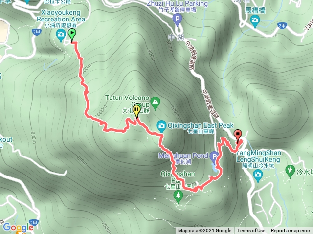 小油坑七星山東峰主峰夢幻湖