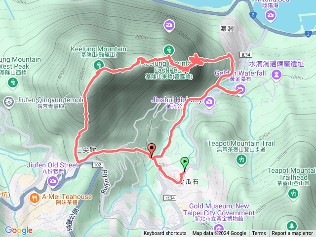 瑞芳雷霆峰-基隆山稜(黃金一稜)-山尖步道預覽圖