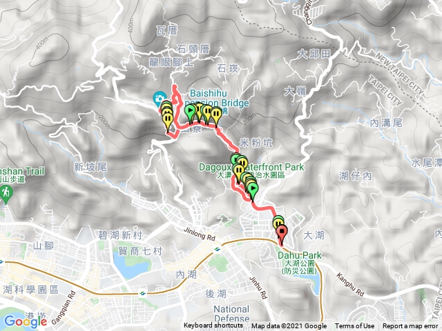 大溝溪碧山巖白石湖往返