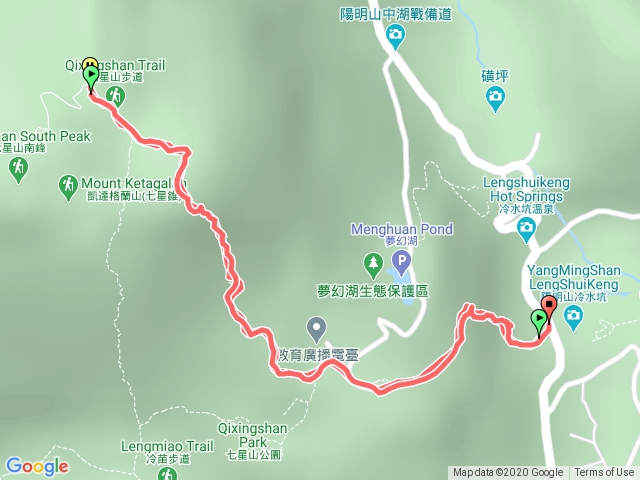 冷水坑七星山主峰來回