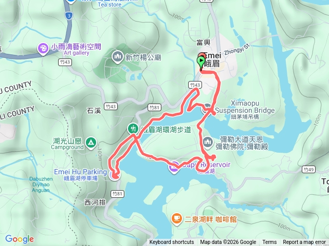 峨眉湖環湖步道預覽圖