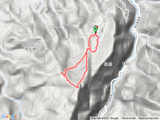 向天湖山+光天高山+向天湖8字型