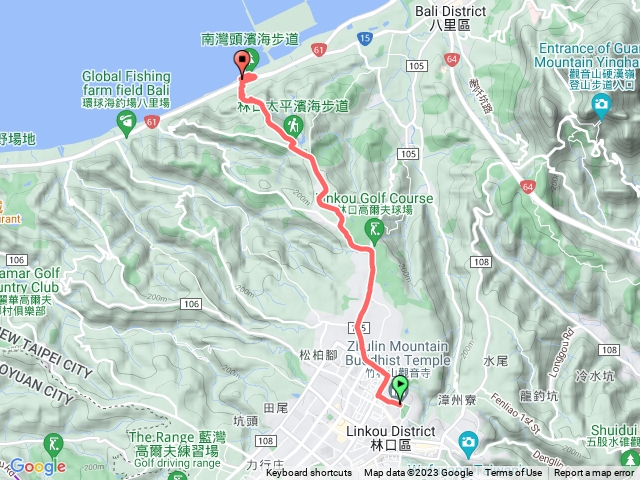 竹林山觀音寺-林口太平濱海步道(2023-2-27)