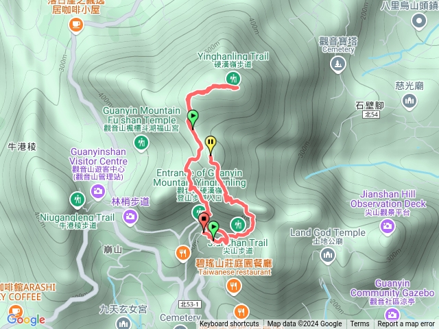 硬漢嶺大崩壁樓梯下山