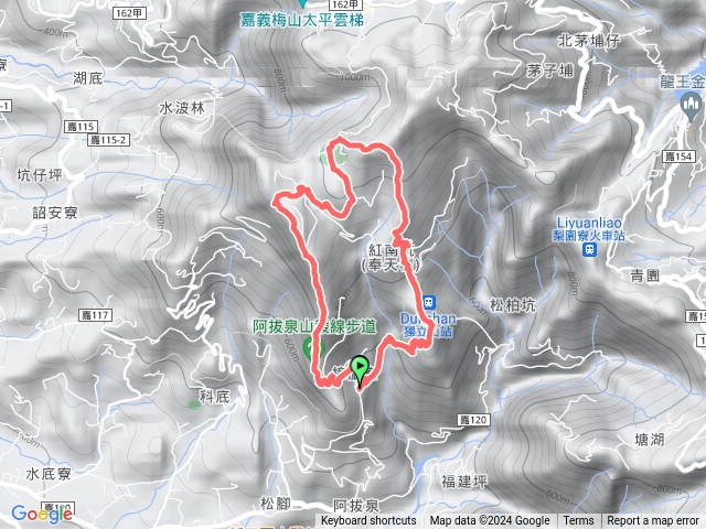 阿拔泉下山-阿拔泉山-紅南坑山-奉天岩-獨立山預覽圖