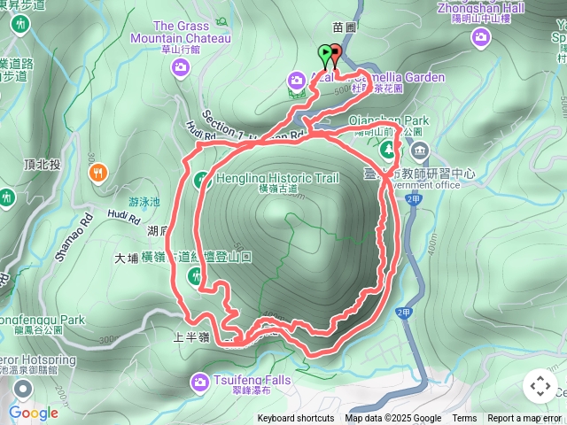 紗帽山 下腰線O繞（無登頂）